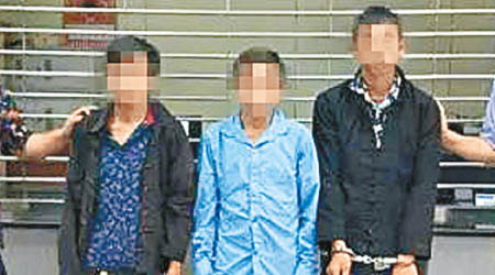 河源警方抓獲三名非法入境的越南男子。（互聯網圖片）
