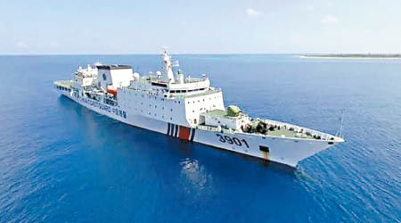 海警3901船是中國最大海警船。（互聯網圖片）