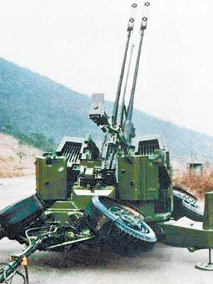圖為同款的中國製90式防空炮。（互聯網圖片）