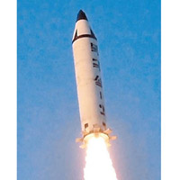 有指北韓試射北極星二型導彈。（資料圖片）
