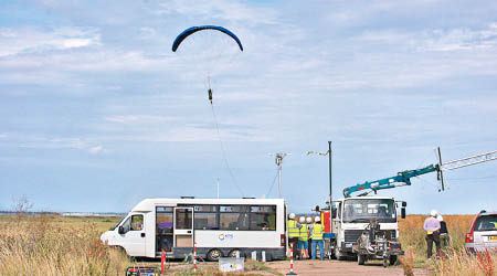 英國成功測試風箏發電技術。（Kite Power Solutions圖片）