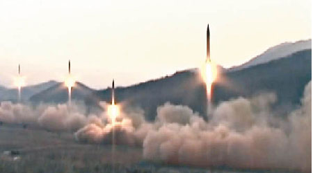 北韓今年早前曾發射飛毛腿ER彈道導彈。（資料圖片）