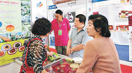 南韓近年在內地舉辦食品展推銷，但收效不大。（互聯網圖片）