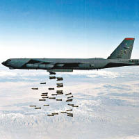 美軍的B52轟炸機可攜帶核彈頭。