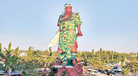 印尼回教徒要求拆除關公像。（資料圖片）
