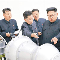 北韓領袖金正恩多次發動核試及試射導彈。（資料圖片）