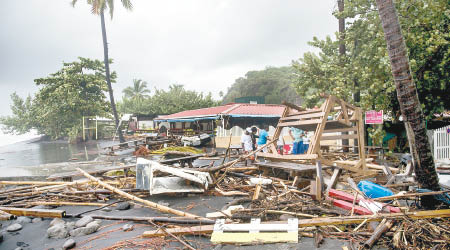 法屬馬提尼克島的災情嚴重。