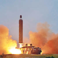 北韓屢次試射導彈，無視國際社會的反對。（資料圖片）