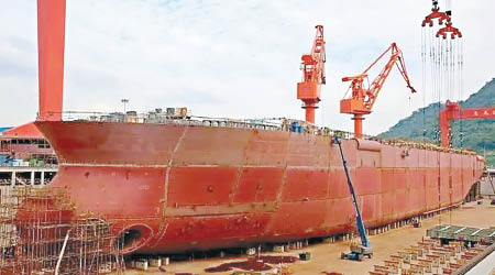 中國正在建造世界首艘深海採礦船。（互聯網圖片）