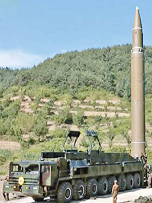 北韓或準備再射洲際彈道導彈。
