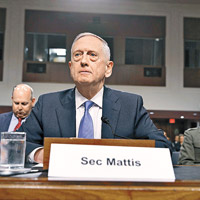 馬蒂斯將呼籲北韓停止挑釁。