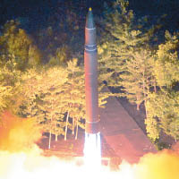 北韓火星14型洲際導彈射程可達美國東岸。