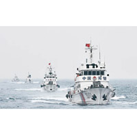 中菲海警加強海上領域合作。圖為中國海警船。