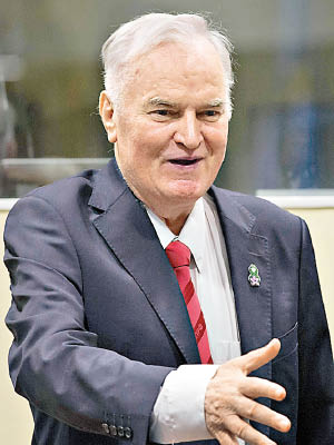 前波黑塞族武裝司令姆拉迪奇（Ratko Mladic）