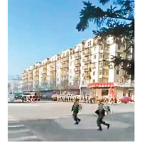 網傳吉林省市面突然出現大批解放軍。（互聯網圖片）