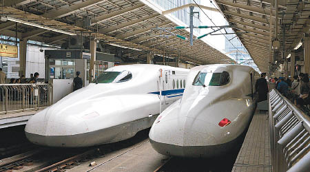 新幹線穿梭日本多地。（資料圖片）