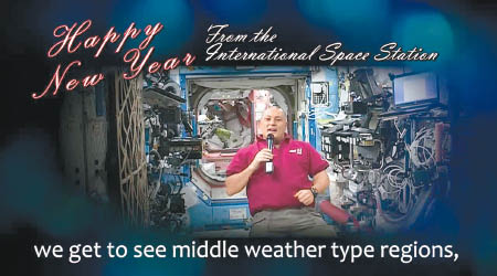 太空人憶述過往在地球如何度過新年。（互聯網圖片）