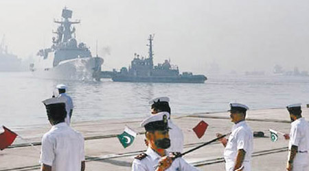 中國軍艦曾多次到巴基斯坦進行聯演。（資料圖片）
