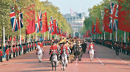 英女王會親自接待到英國國事訪問的外國領袖。（資料圖片）