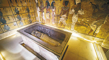 帝王谷有大量古埃及貴胄的陵墓。圖為圖坦卡門的墓穴。（資料圖片）