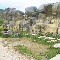炸前<br>安達拉神廟原貌。（資料圖片）