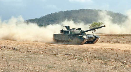 出口到泰國的VT4坦克。（互聯網圖片）