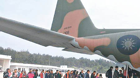台空軍擬用C-130運輸機接載台胞回鄉過節。（中時電子報圖片）