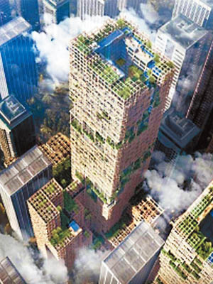 東京擬興建全球最高的木造摩天大廈。
