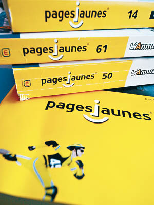 法國將停止印製紙版《黃頁》。
