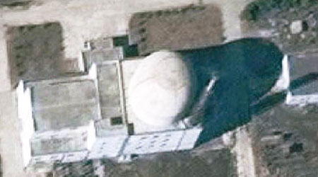 衞星圖片顯示輕水式反應堆正測試。（美聯社圖片）