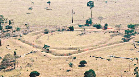 考古家在亞馬遜森林發現古代土著的遺迹。（互聯網圖片）
