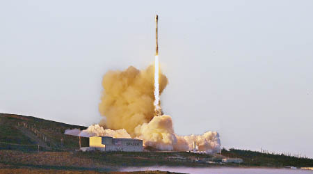 衞星火箭最終成功進入預定軌道。（美聯社圖片）