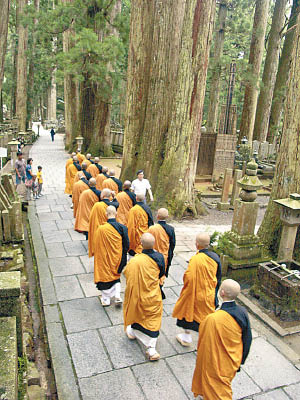 高野山有不少僧侶。（資料圖片）