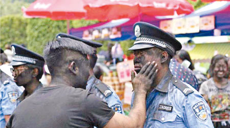 警員被「抹黑」後並沒有生氣。