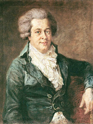 這肖像油畫中的莫扎特予人感覺較為粗獷。（資料圖片）