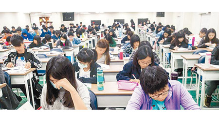 台灣中學生補習風氣盛行。
