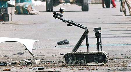 美軍已利用拆彈機械人投入戰場。