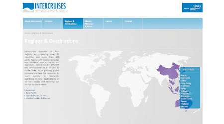 涉事旅遊公司官網把港澳台列為「國家」。（互聯網圖片）