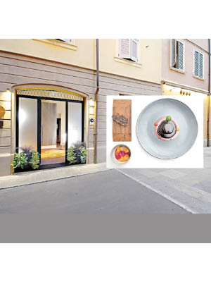意大利餐廳「Osteria Francescana」奪全球50大最佳餐廳冠軍，小圖為餐廳的一款菜式。（互聯網圖片）