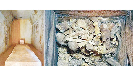 考古人員分析骸骨後，相信墓穴是百濟武王的陵寢。（互聯網圖片）