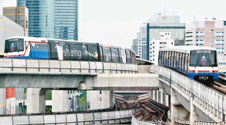 曼谷多條鐵路將讓母親免費任搭。