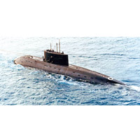 俄羅斯在地中海的海軍部署日增。圖為該國製潛艇。