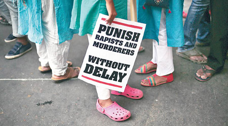 印度上周再有少女慘遭性侵。（美聯社圖片）