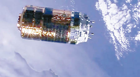 「鸛」七號機已飛抵ISS。（美聯社圖片）