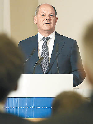 德國財長紹爾茨籲法國讓出安理會席位予歐盟。