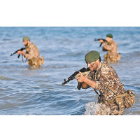 伊朗革命衞隊在霍爾木茲海峽舉行軍演。（互聯網圖片）