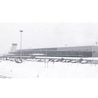 函館機場有多個航班要取消。（互聯網圖片）