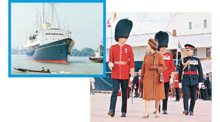 英女王曾提出，想有一艘新遊艇取替不列顛尼亞號（左圖）。（美聯社圖片）
