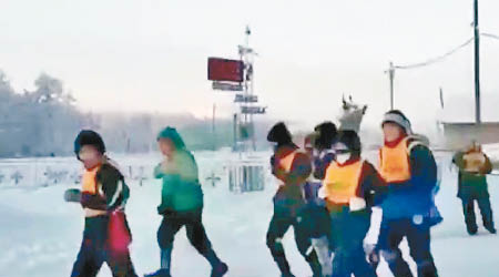 西伯利亞的嚴寒馬拉松。（互聯網圖片）