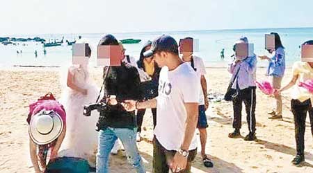 在泰國從事非法婚紗照業務的華人被捕。（互聯網圖片）